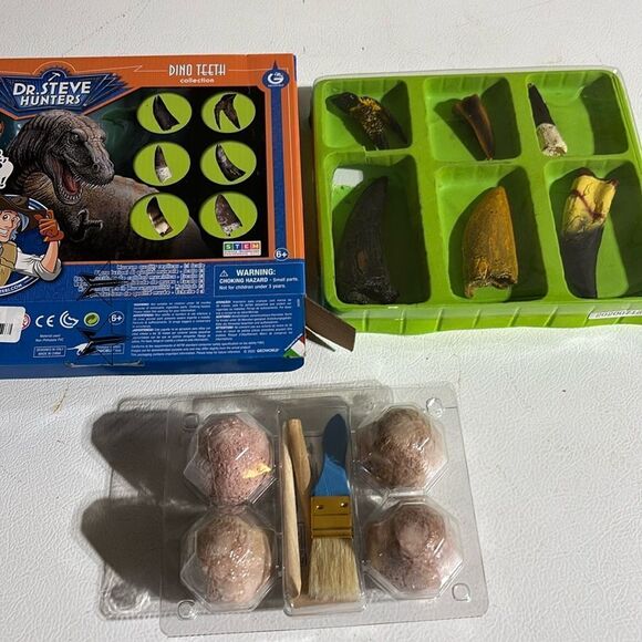 Dr. Hunters Dino Teeth Replica Collection & ArtSkills Dino Eggs Excavation Kit - Picture 1 of 10